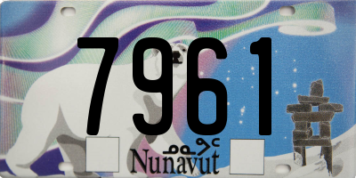 NU license plate 7961