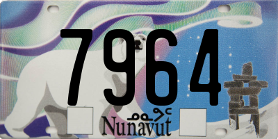 NU license plate 7964