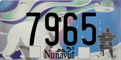 NU license plate 7965