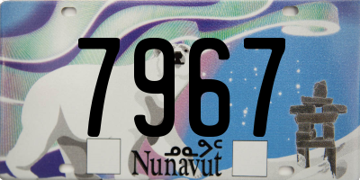 NU license plate 7967