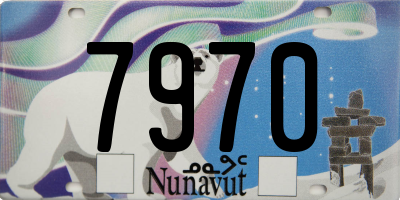 NU license plate 7970