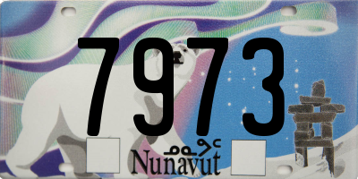 NU license plate 7973