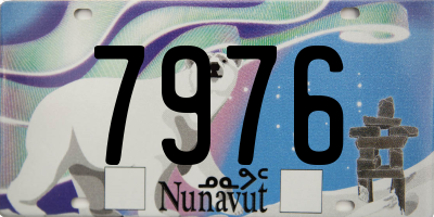 NU license plate 7976