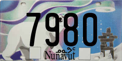 NU license plate 7980