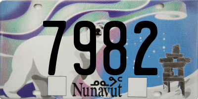 NU license plate 7982