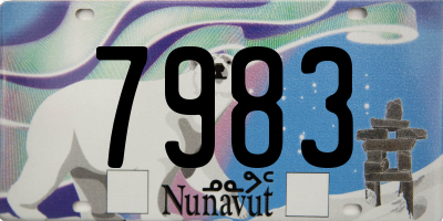 NU license plate 7983