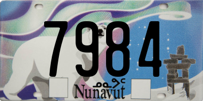 NU license plate 7984