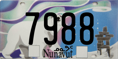 NU license plate 7988