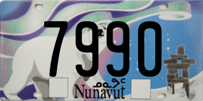 NU license plate 7990