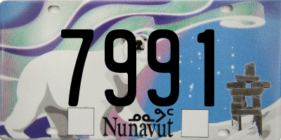 NU license plate 7991