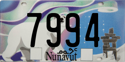 NU license plate 7994