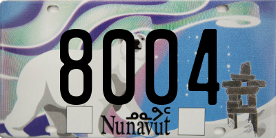 NU license plate 8004