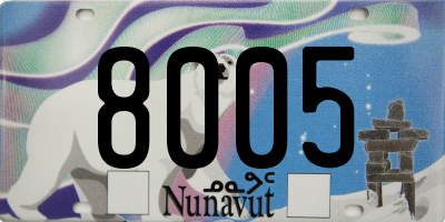 NU license plate 8005