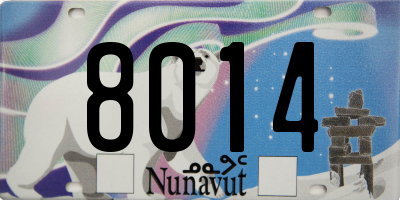 NU license plate 8014