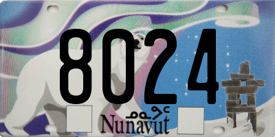 NU license plate 8024