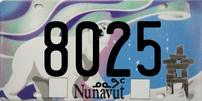 NU license plate 8025