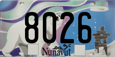 NU license plate 8026