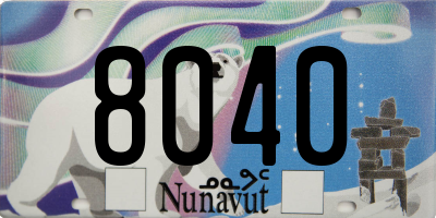 NU license plate 8040