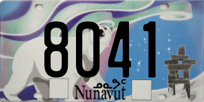 NU license plate 8041