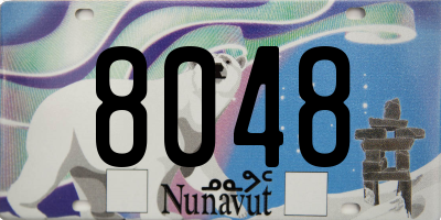 NU license plate 8048