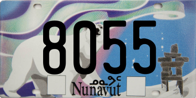 NU license plate 8055