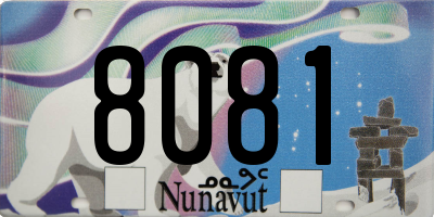 NU license plate 8081