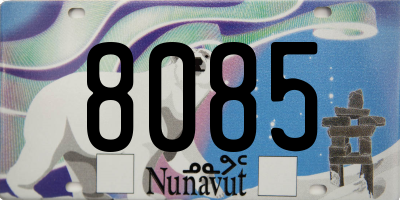 NU license plate 8085