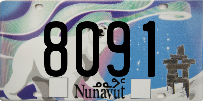 NU license plate 8091