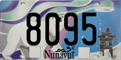 NU license plate 8095