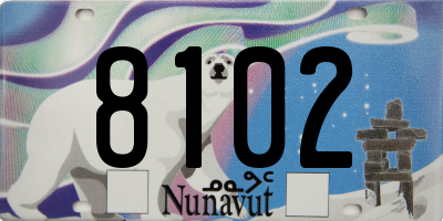 NU license plate 8102