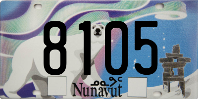 NU license plate 8105