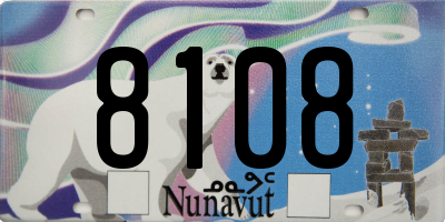 NU license plate 8108