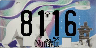 NU license plate 8116