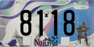 NU license plate 8118