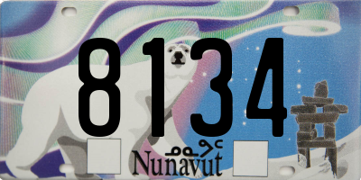 NU license plate 8134