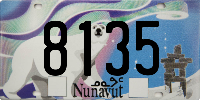 NU license plate 8135