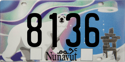 NU license plate 8136