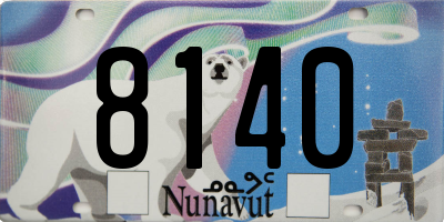 NU license plate 8140