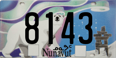 NU license plate 8143