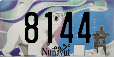 NU license plate 8144