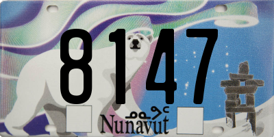 NU license plate 8147