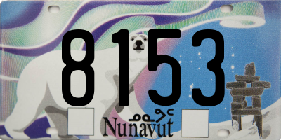 NU license plate 8153