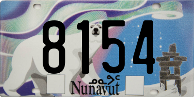 NU license plate 8154