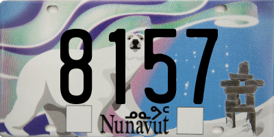 NU license plate 8157