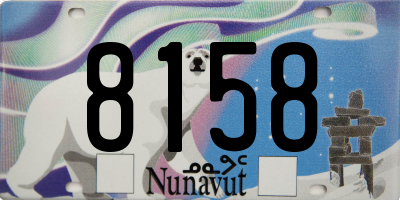 NU license plate 8158