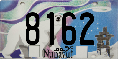 NU license plate 8162