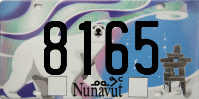 NU license plate 8165