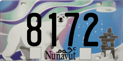 NU license plate 8172