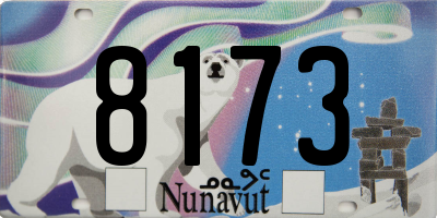 NU license plate 8173