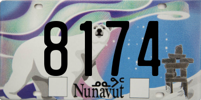 NU license plate 8174